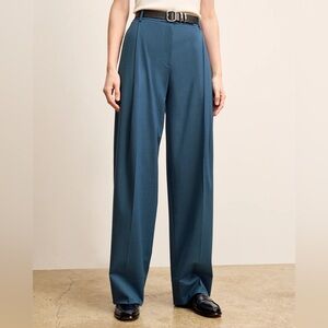 NWT MM Lafleur Rina 1.0 Pant Washable Wool Twill Sz 16 Bluebell